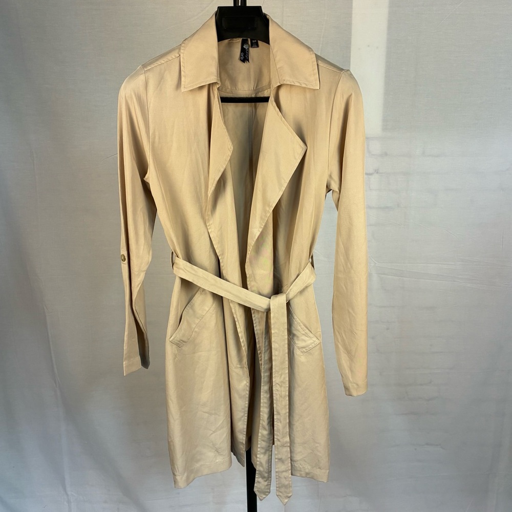 ORB Life Lightweight Khaki Trench Coat Jacket